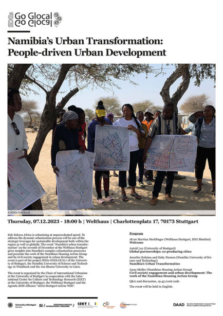 Public Event: Namibia’s urban transformation: people-driven urban development
