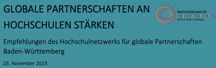 Recommendation paper by the higher eduction network for global partnerships Baden-Württemberg